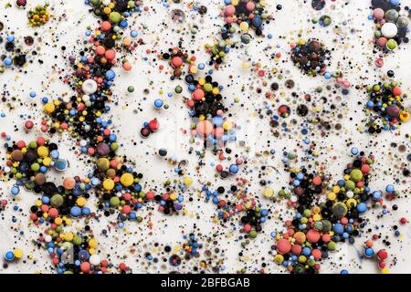 Abstract background from acrylic paints and oil Stock Photo