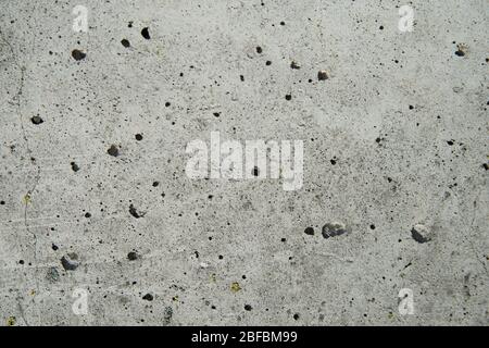 Gray concrete with holes high resolution close up texture Stock Photo