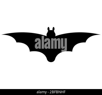 bat icon illustrated in vector on white background Stock Vector Image ...