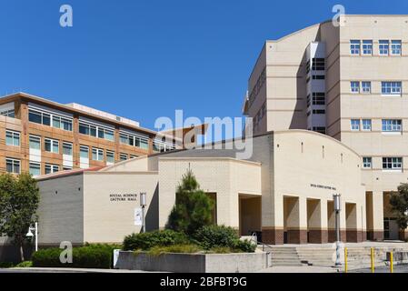 IRVINE, CALIFORNIA - 16 APRIL 2020: The Social Science Lecture Hall at the University of California Irvine, UCI. Stock Photo