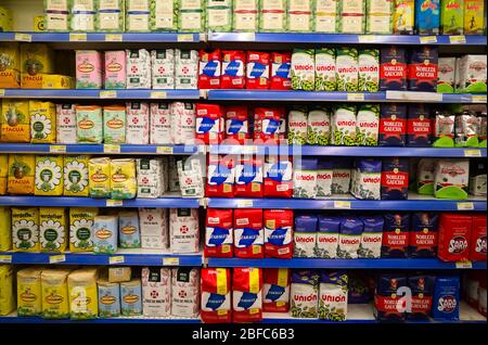 Yerba mate in local market in Argentina Stock Photo - Alamy