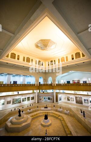 Interior of the Gezira Center for Modern Art in Cairo, Egypt. Stock Photo