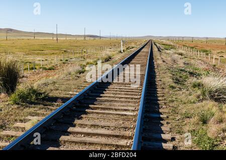 Trans-Mongolian railway, railway in the mongolian steppe