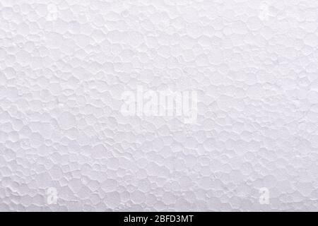 Foam plastic macro texture and background, Polystyrene close up Stock Photo