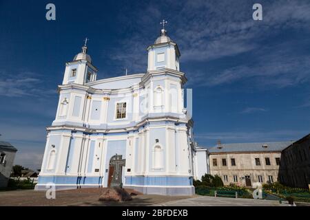 Assumption Cathedral in Volodymyr-Volynskyi city at sunny day, Ukraine Stock Photo