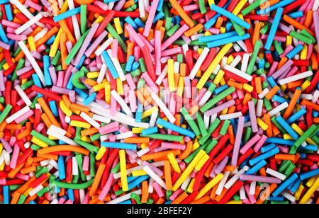 small multi-colored sticks, background, texture Stock Photo