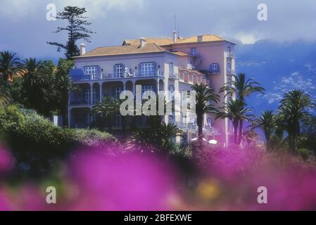 Belmond Reid's Palace,  Funchal Bay,  Madeira, Portugal Stock Photo
