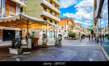 Italy Calabria Cosenza - Corso mazzini Stock Photo