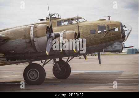 B-17 Flying Fortresses Stock Photo