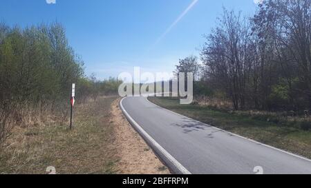 naherholungsgebiet, berzdorfer see, hafen ,rundweg nahe rutschung p, naturschutzgebiet, kreis görlitz , tauchitz , deutsch-ossig , berzdorf Stock Photo