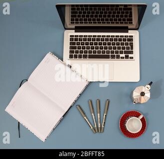 Working from home equipment Stock Photo