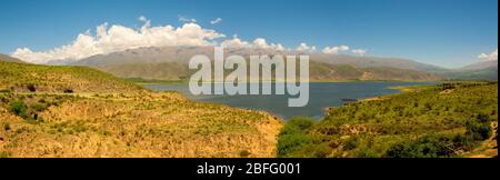 Panoramic view of El Mollar lake in Tucuman, North Argentina Stock Photo