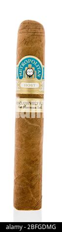 Winneconne,  WI - 12 April 2020:  A package of Metropolitan cigar on an isolated background. Stock Photo