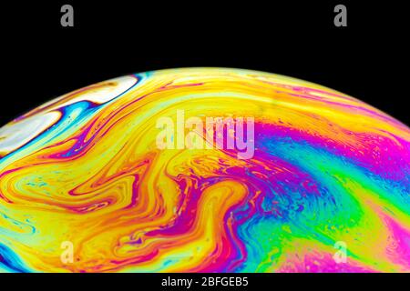 Soap bubble - abstract and colorful pattern Stock Photo