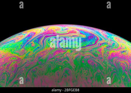 Soap bubble - abstract and colorful pattern Stock Photo