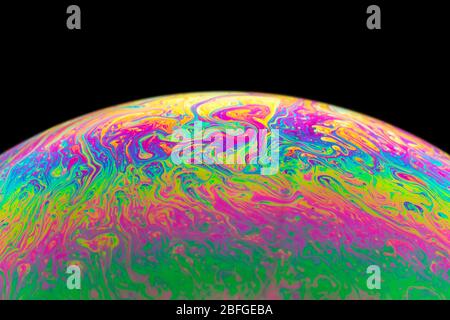 Soap bubble - abstract and colorful pattern Stock Photo