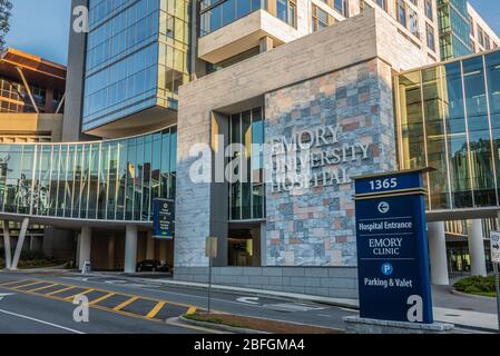 Emory University Hospital in Atlanta, Georgia. (USA) Stock Photo