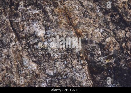 Natural granitic rock texture. Close up detail. Stock Photo