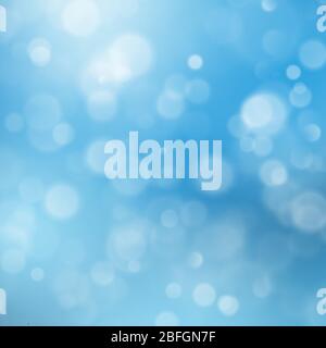 Abstract blue sky background with blur bokeh light effect. EPS 10 Stock Vector