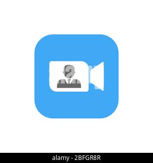 Online Meetings, Work from Home Teleconference Video Conference or Remote Working, Planning or Preventive Discussion Concept Vector. EPS 10 Stock Vector