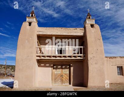 San Jose de Gracia Catholic Church in Las Trampas NM Stock Photo