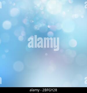 Colorful abstract vivid blur bokeh circles in soft color style background. Glitter holiday purple blue pink template. Luxurious natural texture. EPS Stock Vector