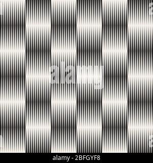 Vector seamless pattern. Abstract striped texture. Stylish monochrome halftone gradient background. Stock Vector