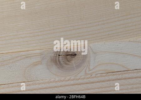 close-up of light rough wooden board Stock Photo