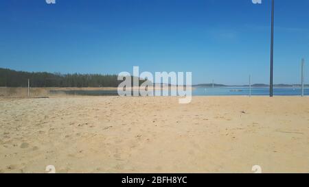 naherholungsgebiet, berzdorfer see, hafen , blaue lagune, kreis görlitz , tauchitz , deutsch-ossig , berzdorf Stock Photo