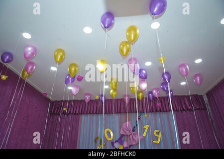 Birthday party decorations room hi-res stock photography and images - Alamy