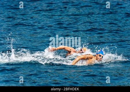 Open water swimming competitions in Italy