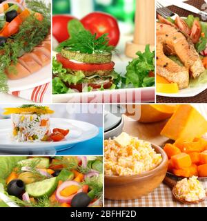 Food collage Stock Photo