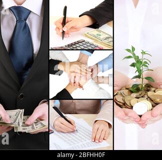 Business collage Stock Photo