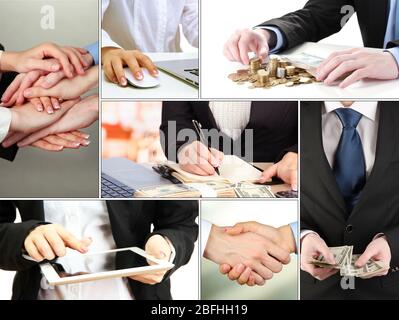 Business collage Stock Photo