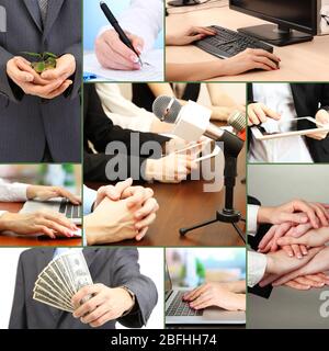 Business collage Stock Photo