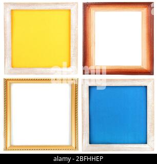 Collection of  frames isolated on white Stock Photo