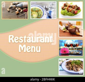 Restaurant menu Stock Photo