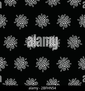 Ornamental round floral background. Seamless pattern for your design wallpapers, pattern fills, web page backgrounds, surface textures Stock Vector