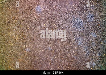 Surface grunge rough of asphalt, Dark grey grainy road, Texture Background, Top view Stock Photo