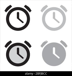 basic clock vector minimal icon Stock Vector