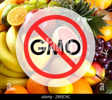 Assortment of exotic fruits without gmo Stock Photo