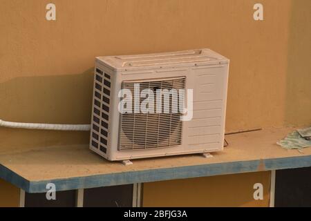 ac outdoor unit in sunlight