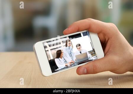 Healthcare online consulting concept Stock Photo
