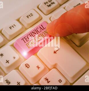 Text sign showing Technical Discussion. Business photo text conversation or debate about a specific technical issue Stock Photo