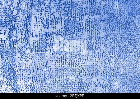 plaster background, modern aged texture, blue and white pattern. Abstraction. Stock Photo