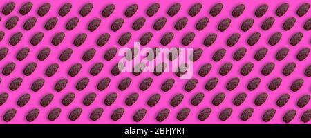 Dried dates, dried date fruit on isolated solid color background or surface Stock Photo