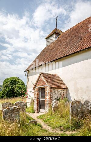 St Mary the Virgin Church, Upwaltham, West Sussex, England, UK Stock Photo