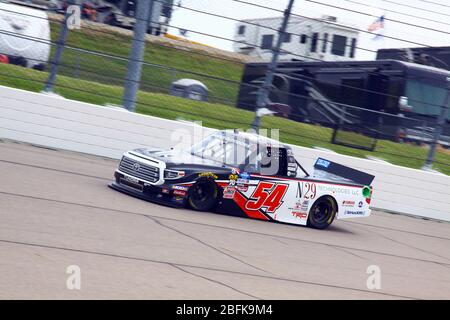 Newton, Iowa - June 15, 2019: Natalie Decker, NASCAR Gander Outdoors Truck Series M&M 300 race 2019 Stock Photo