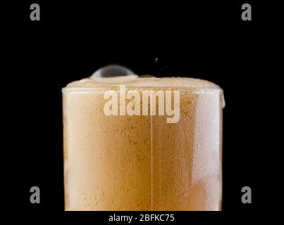 ice cube in fizzy splashing water with soda bubble Stock Photo - Alamy