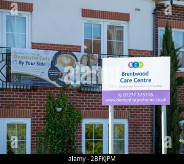 Care homes Brentwood Essex UK, Brentwood Care Centre and Dementia Cafe Stock Photo